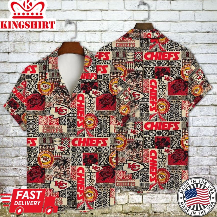 Aop Hawaiian Shirt Inspired by Kansas City Chiefs