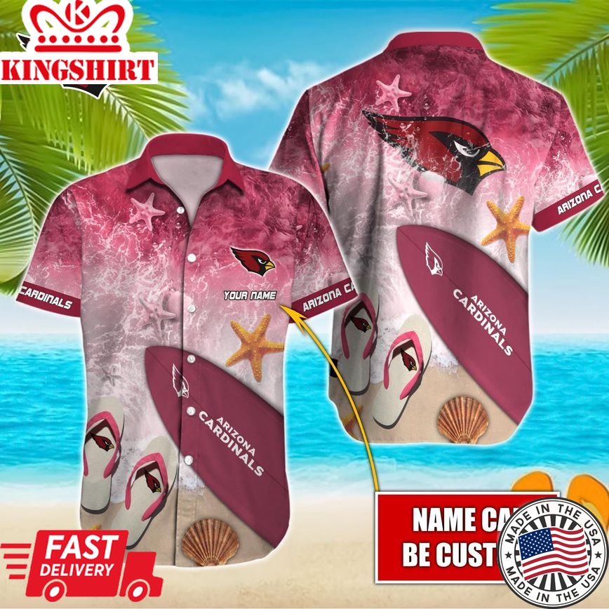 Arizona Cardinals Custom Name Hawaiian Shirt