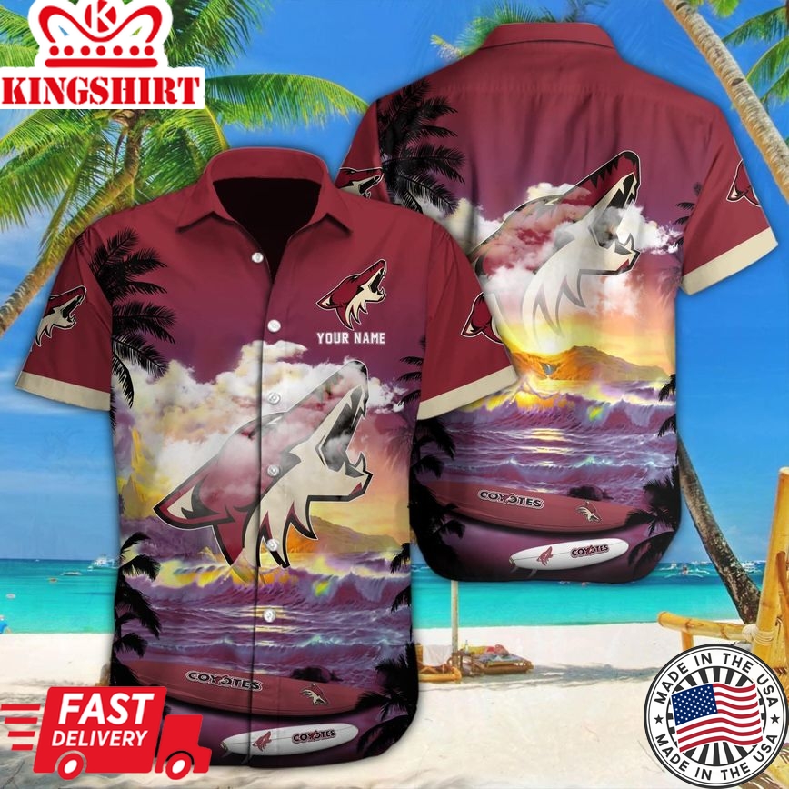 Arizona Coyotes Legacy Echoed in Custom Hawaiian Shirt