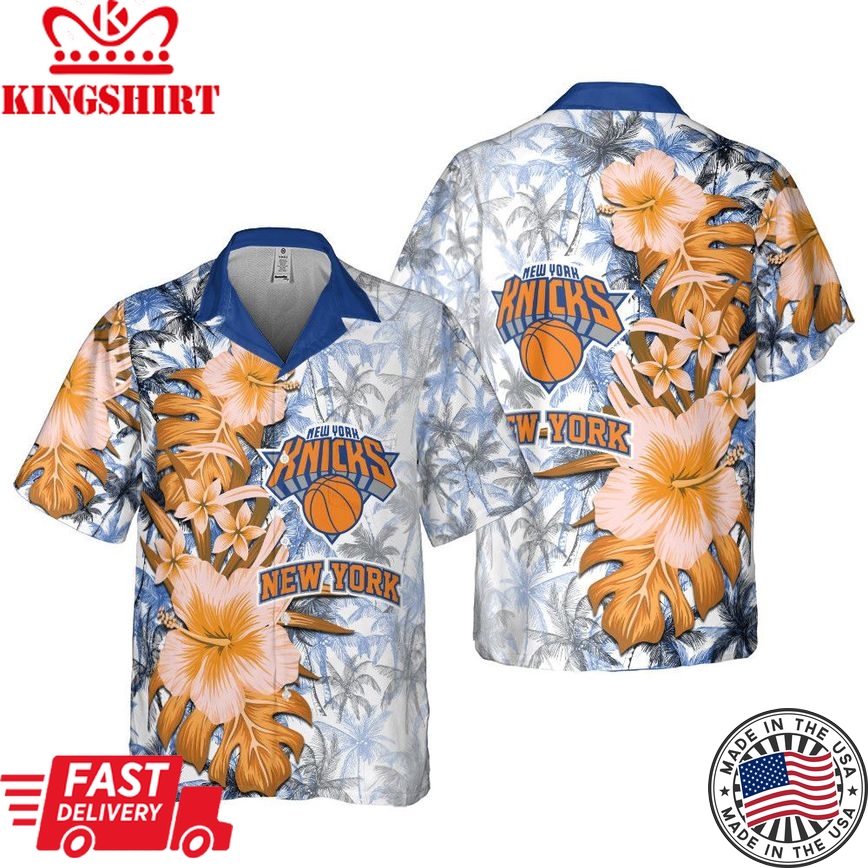 Authentic Hawaiian Shirt New York Knicks Theme