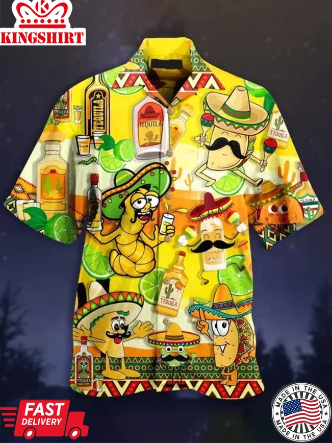 Authentic Island Party Shirt Featuring Tacos Tequila