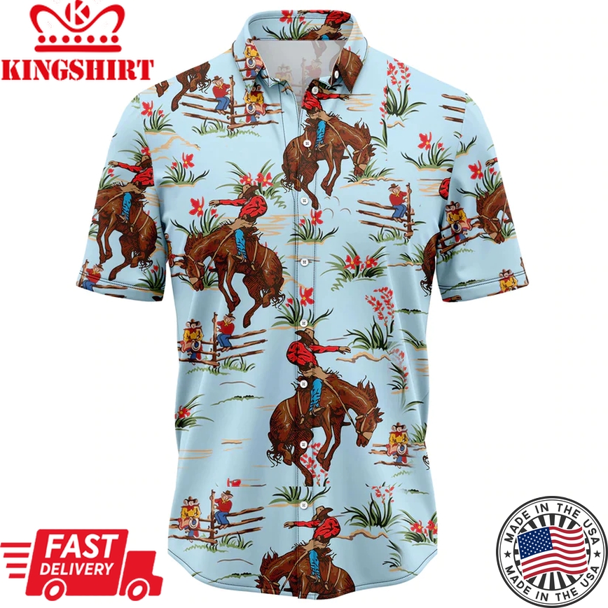 Awesome Cowboy Trendy Hawaiian Shirt, Summer Trendy Hawaiian Shirts For Men, Women Aloha Beach Shirt