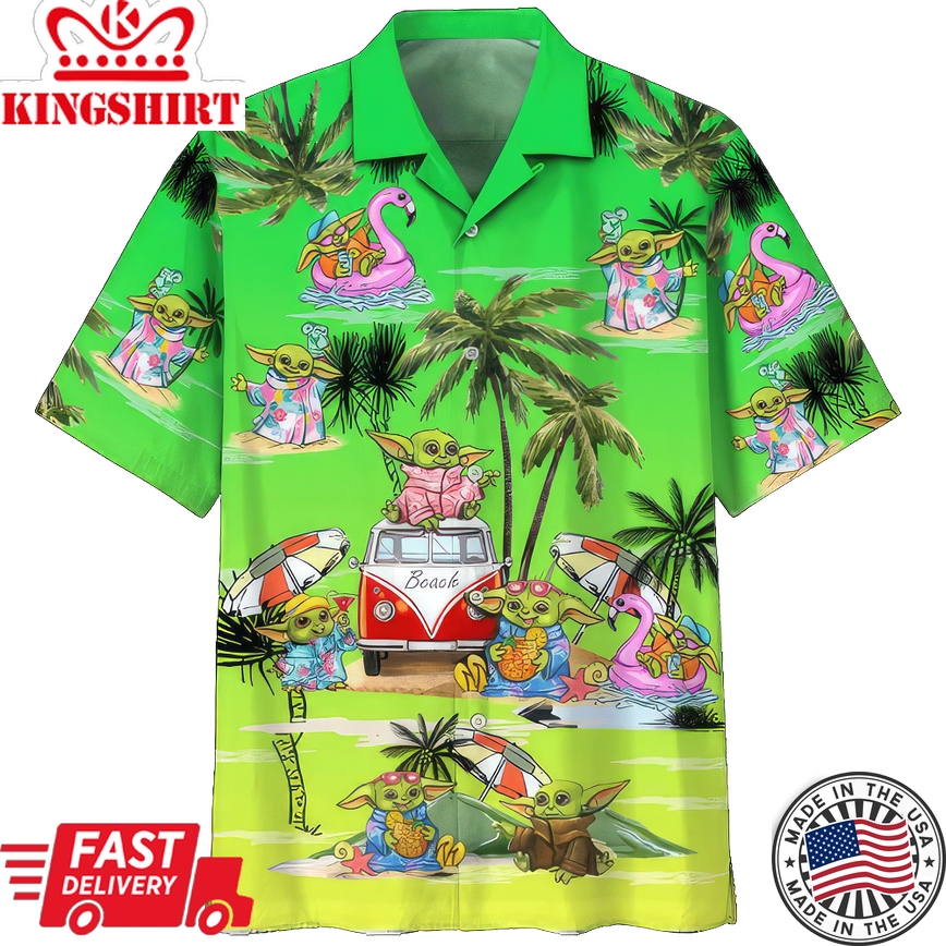 Baby Yoda Graphic Hawaiian Shirt Star Wars Ideal Gifts