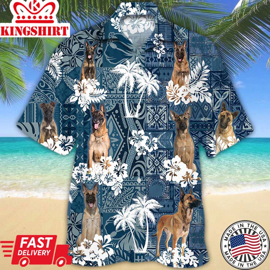 Belgian Malinois Trendy Hawaiian Shirt