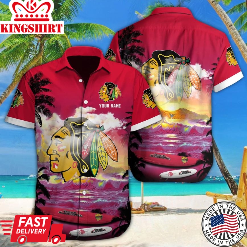 Blackhawks Victory Reverberates in Custom Hawaiian Threads