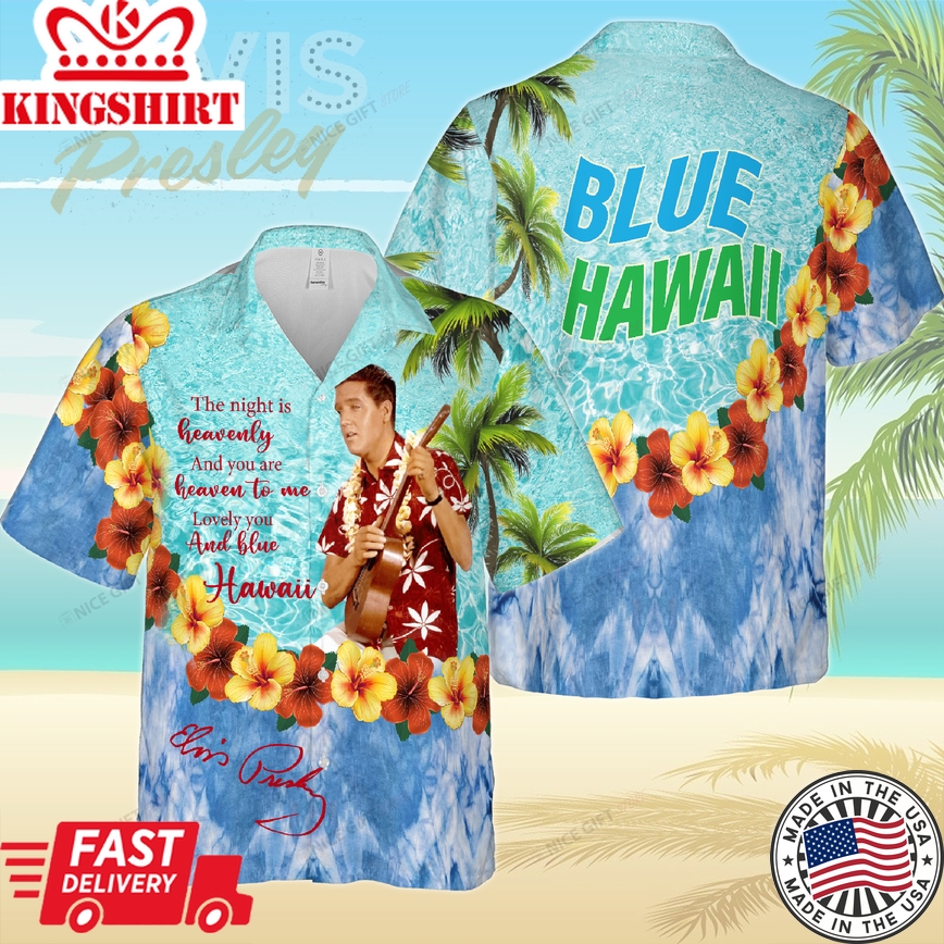 Blue Hawaii Journey with Icon Elvis Presley Shirt