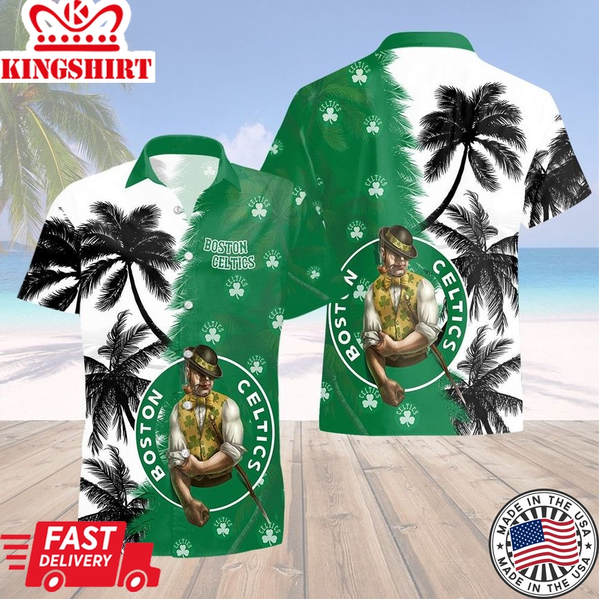 Boston Celtics Beach Summer 3D Hawaiian Shirt