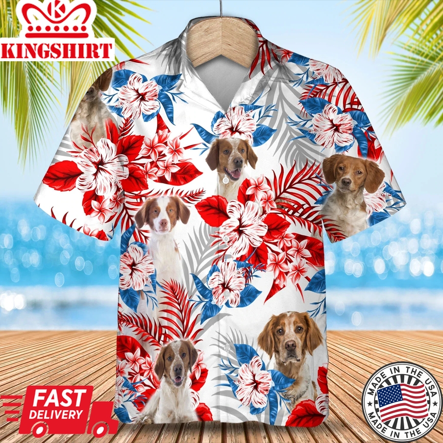 Brittany Flower Trendy Hawaiian Shirt, Summer Aloha Shirt, Men Trendy Hawaiian Shirt, Women Trendy Hawaiian Shirt