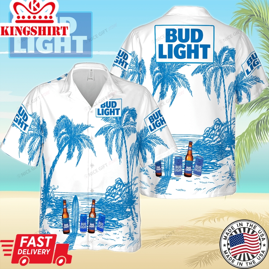 Bud Light Distinct Hawaiian Shirt Timeless Edition