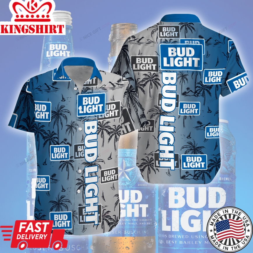 Bud Light Timeless Classic Aloha Hawaiian Shirt