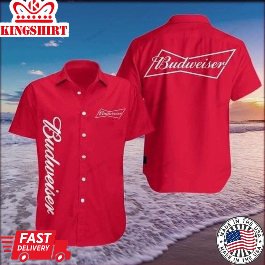 Budweiser Unique Hawaiian Party Edition Shirt