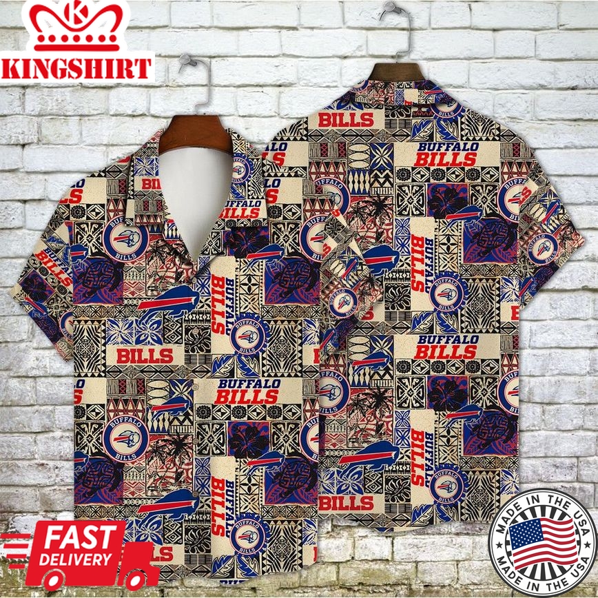 Buffalo Bills Exclusive Design on Hawaiian Shirt