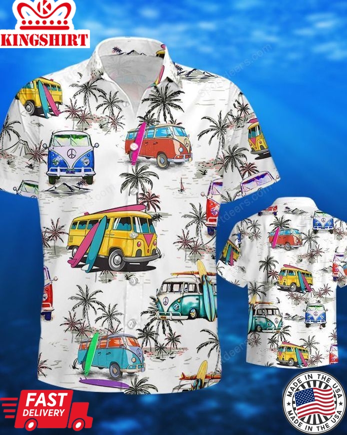 Camping - Surfing Ocean Trendy Hawaiian Shirt, Summer Gift, Trendy Hawaiian Shirts For Men, Aloha Beach Shirt