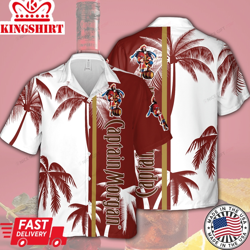 Captain Morgan Classic Hawaiian Party Themed Shirt