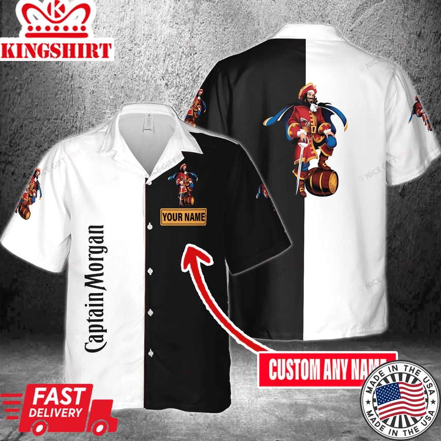 Captain Morgan Hawaiian Shirt With Name Customization