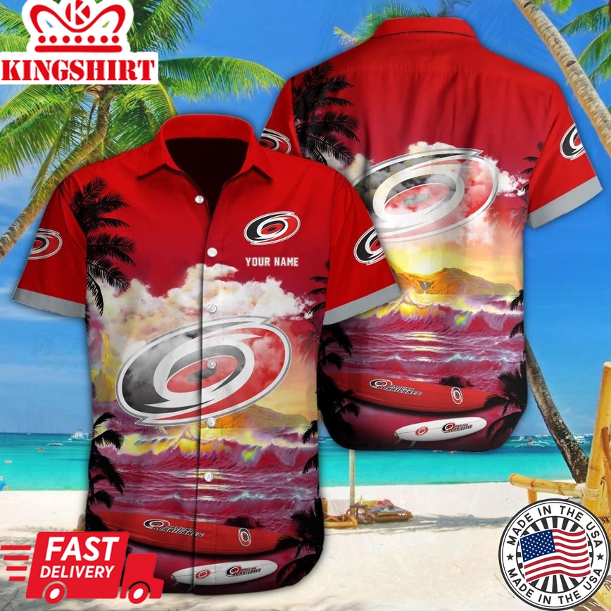 Carolina Hurricanes Celebration Immortalized in Hawaiian Tee