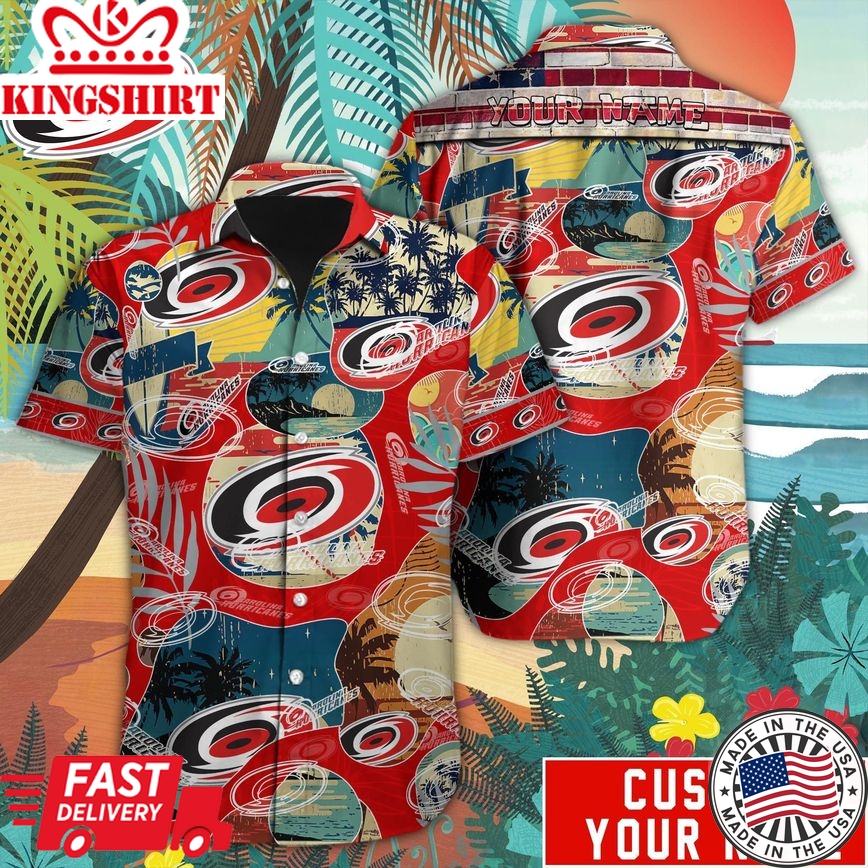 Carolina Hurricanes Custom Name Hawaiian Shirt