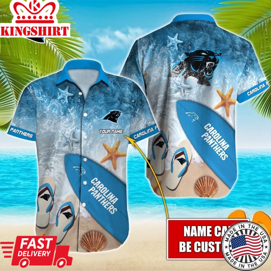 Carolina Panthers Custom Name Hawaiian Shirt