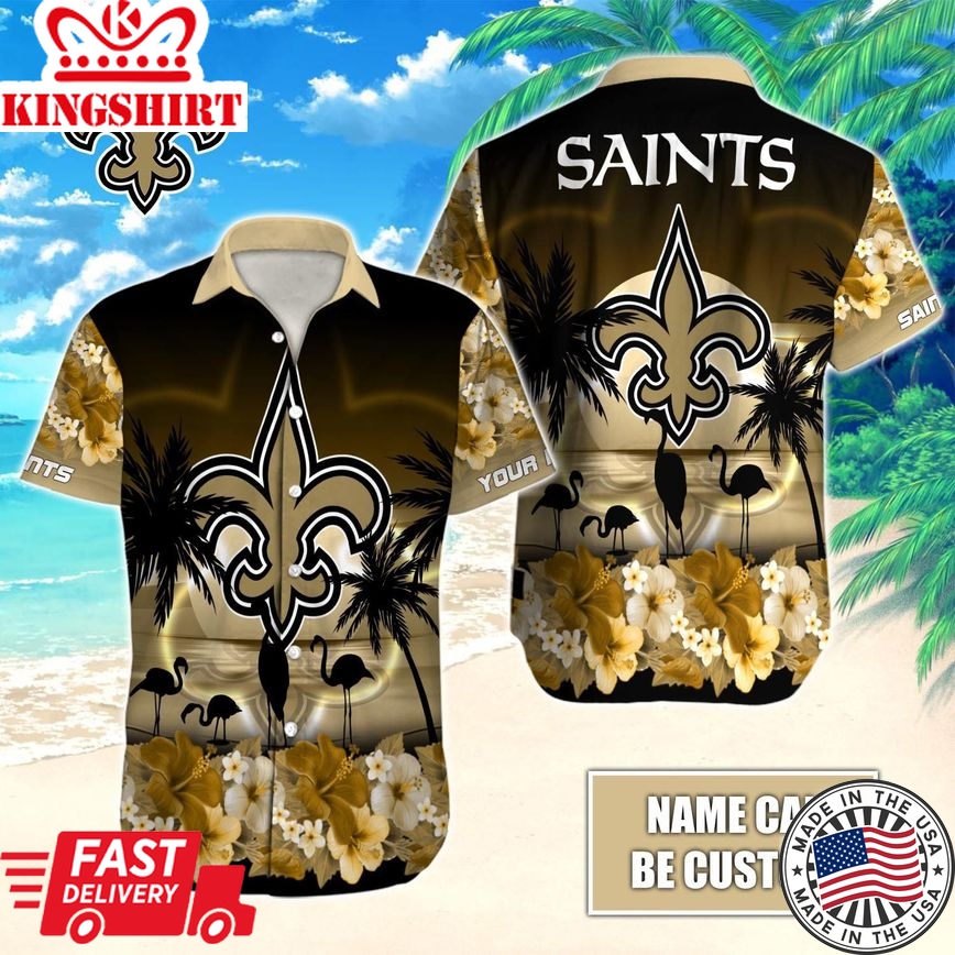 Celebrate New Orleans Saints in Hawaiian Custom Design