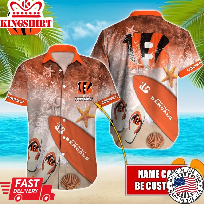 Cincinnati Bengals Custom Name Hawaiian Shirt