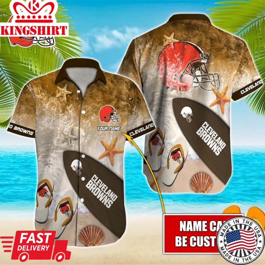 Cleveland Browns Custom Name Hawaiian Shirt