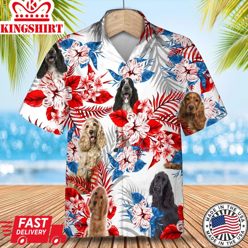 Cocker Spaniel Trendy Hawaiian Shirt- Summer Aloha Shirt, Trendy Hawaiian Shirt For Men And Women