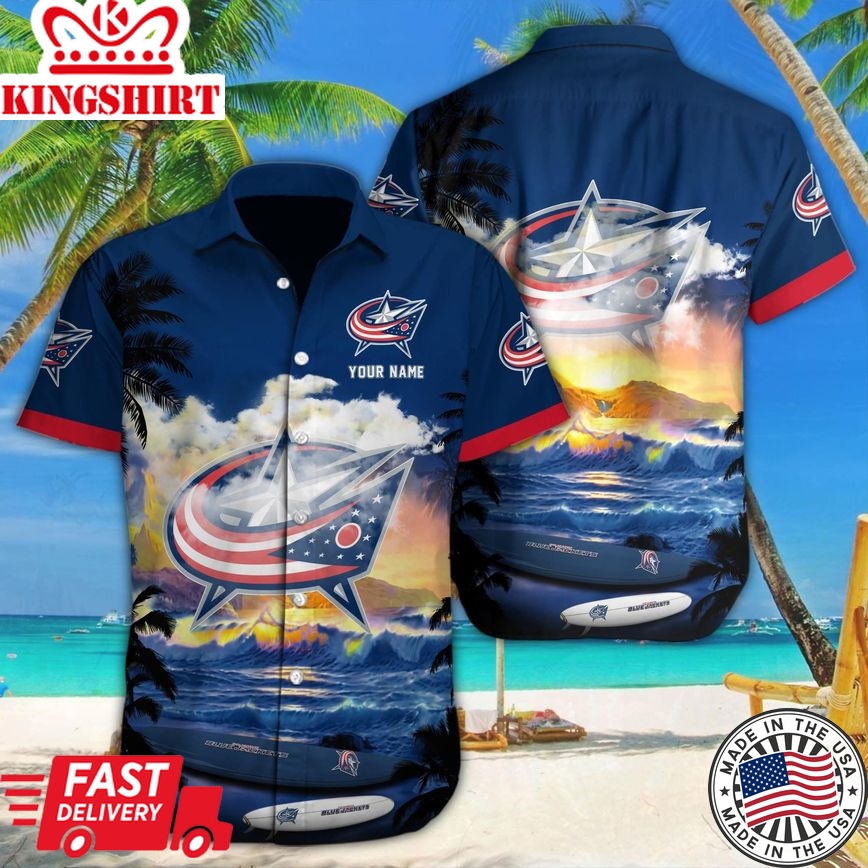 Columbus Blue Jackets Valor Echoed in Hawaiian Threads