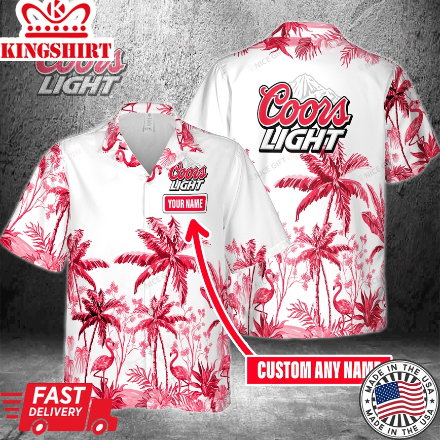 Coors Light Custom Hawaiian Shirt Personalized with Name