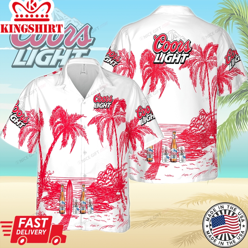 Coors Light Hawaiian Shirt Signature Vacation Look