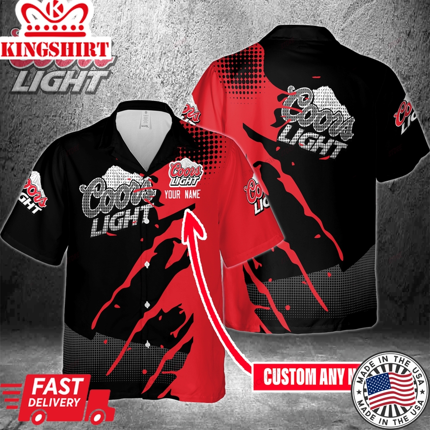 Coors Light Name Custom Hawaiian Personalized Shirt