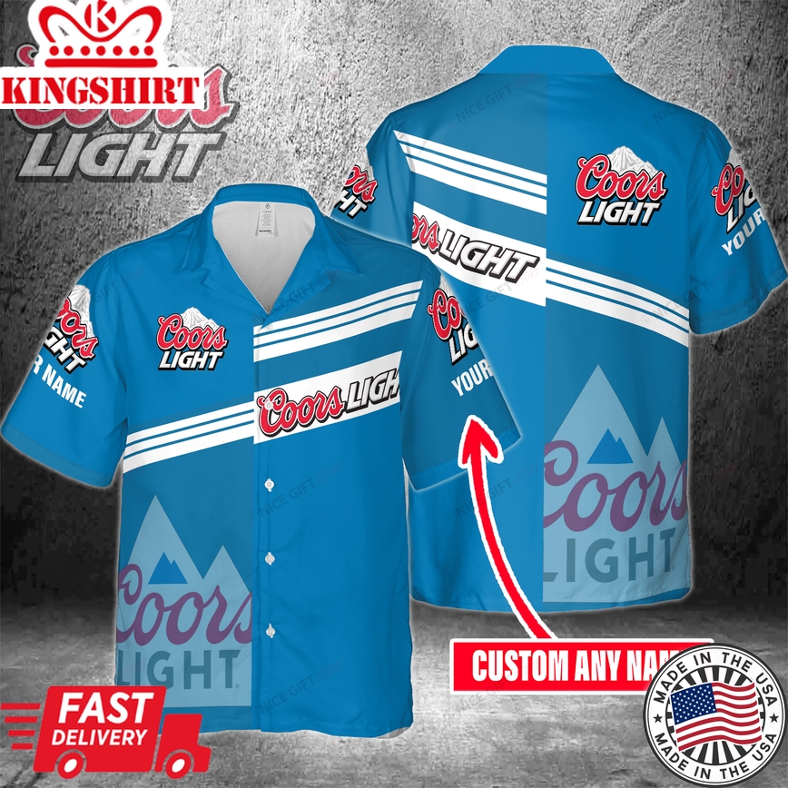 Coors Light Name Customizable Aloha Island Shirt