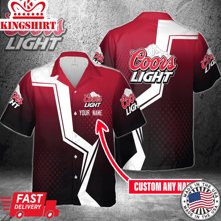 Coors Light Name Customization Hawaiian Vacation Shirt