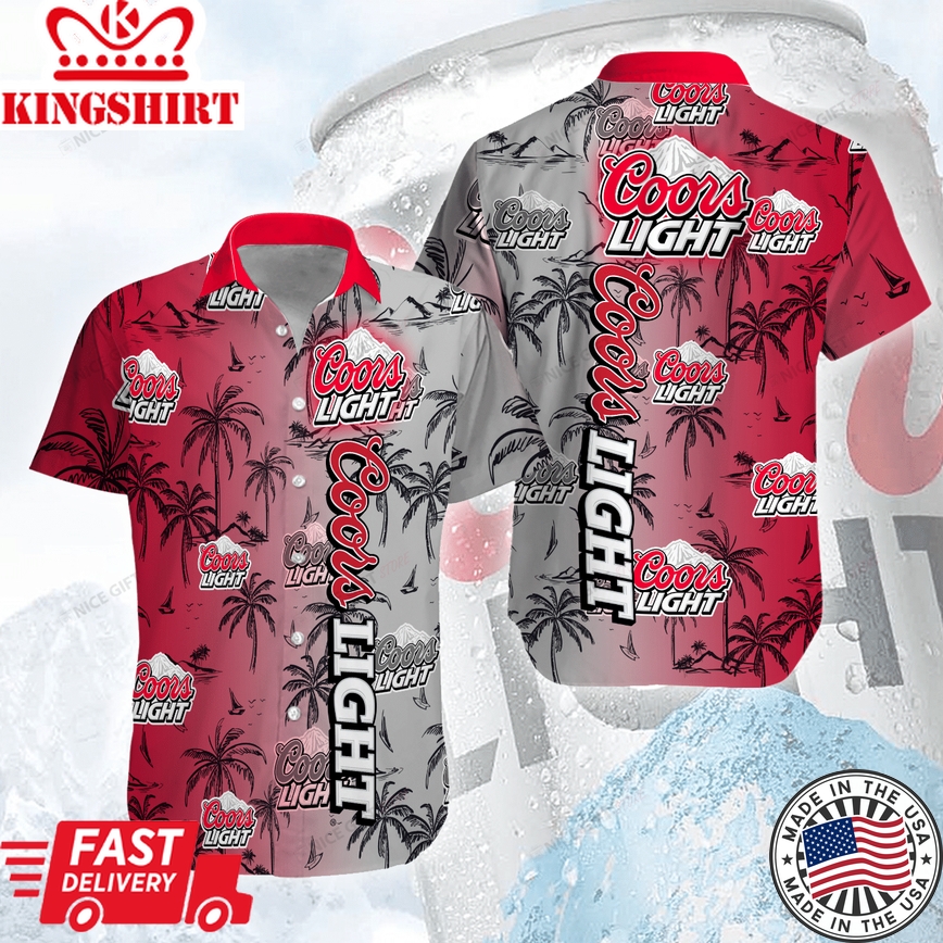 Coors Light Peerless Design Inspired Aloha Shirt