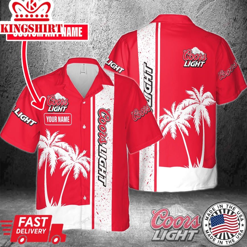 Coors Light Personalized Hawaiian Custom Shirt with Name