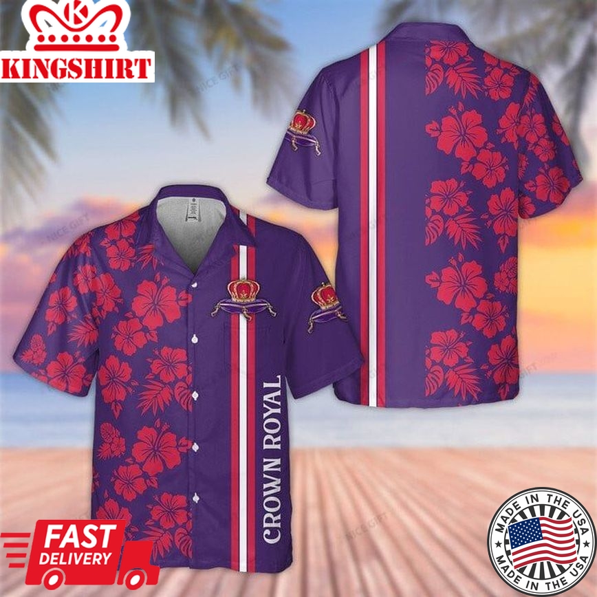 Crown Royal Classic Series Hawaiian Party Shirt