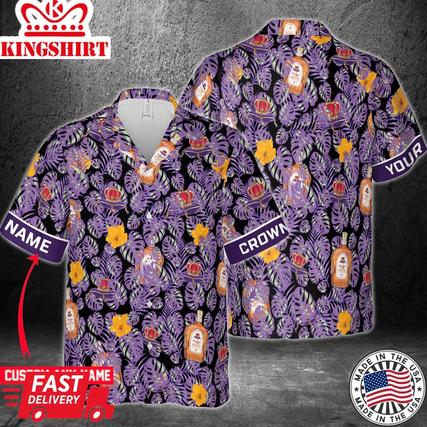 Crown Royal Custom Name Hawaiian Vacation Shirt