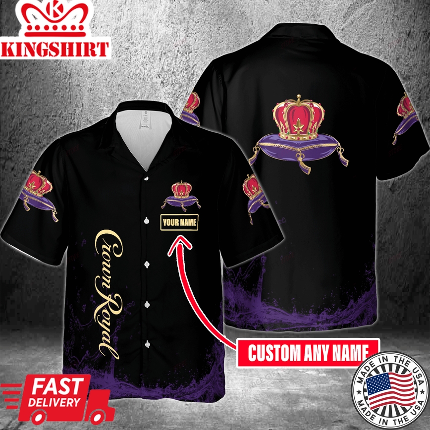 Crown Royal Hawaiian Shirt Personalized With Your Name