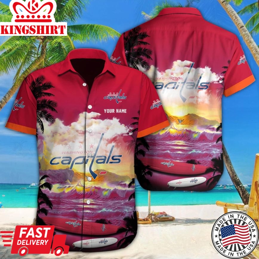 Custom Hawaiian Reverie with Washington Capitals Spirit