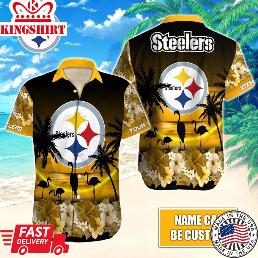 Custom Hawaiian Shirt Echoing Pittsburgh Steelers Passion