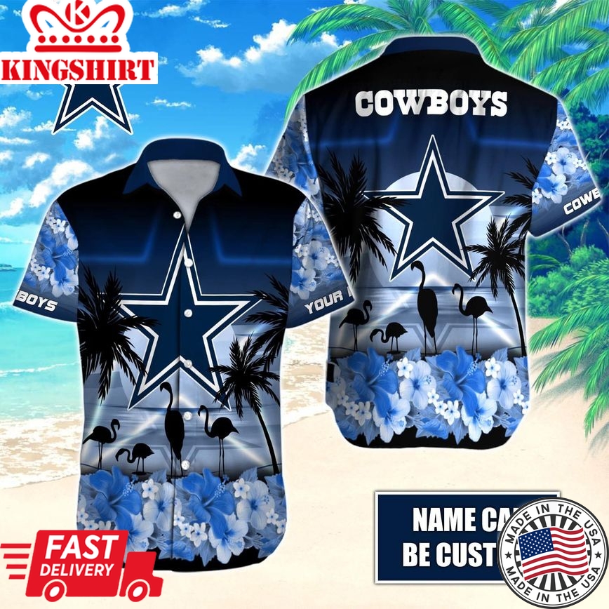 Dallas Cowboys Spirit Aloft in Custom Hawaiian Ensemble