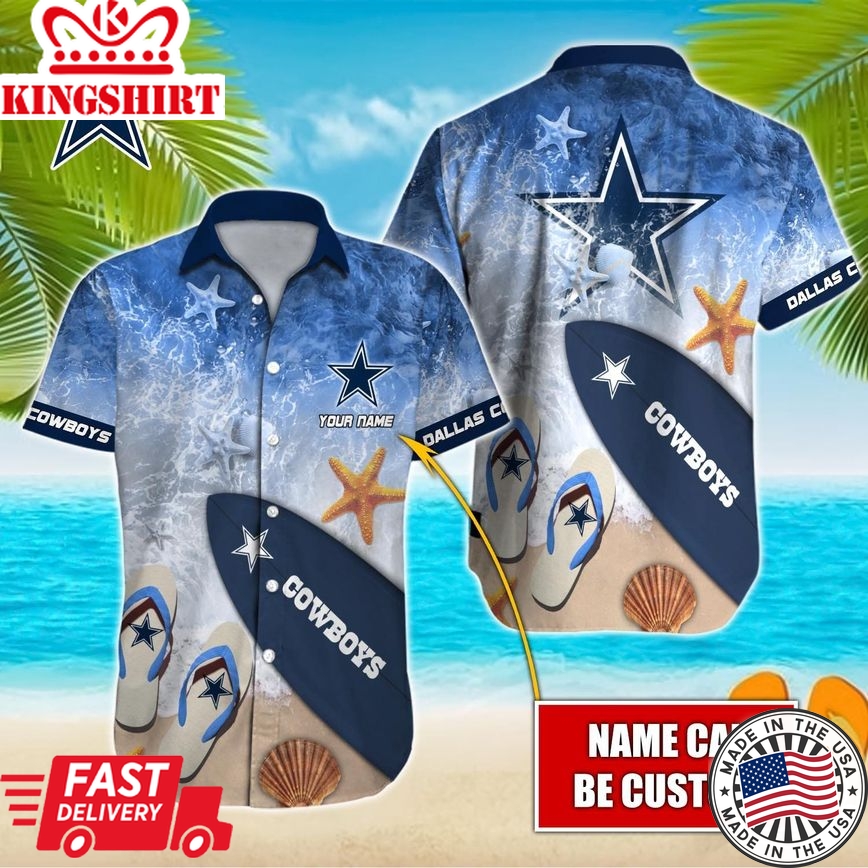 Dallas Cowboys Spirit Celebrated in Hawaiian Custom Tee