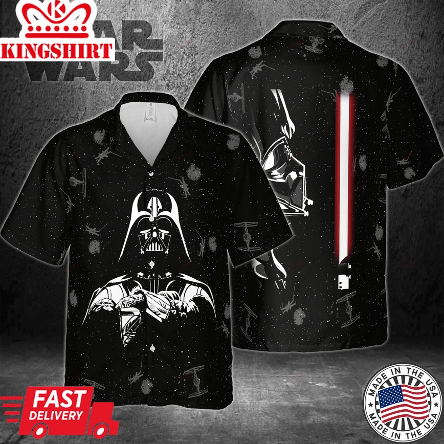 Darth Vader Star Wars Custom Name Vivid Print Shirt