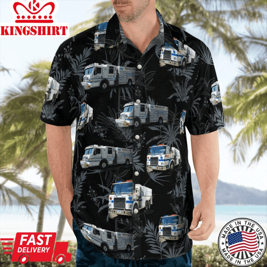 Dodgingtown Volunteer Fire Company, Connecticut Trendy Hawaiian Shirt