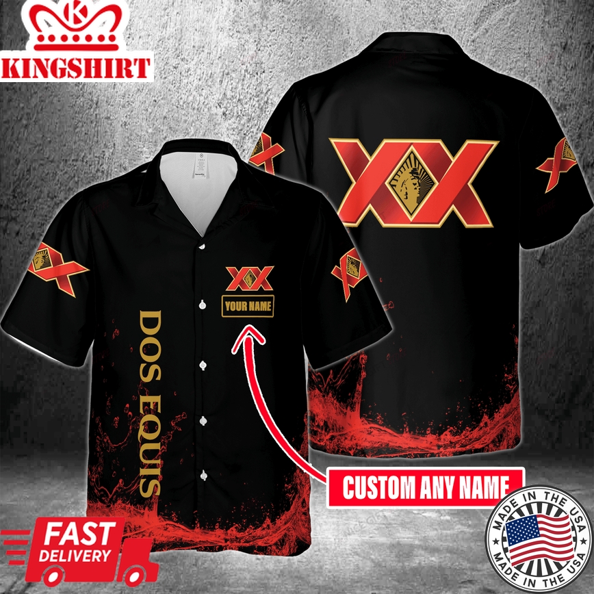 Dos Equis Xx Daylight Custom Detail Hawaiian Shirt