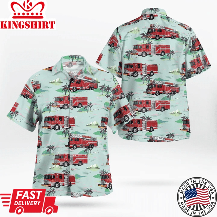 Dover, Delaware, Dover Fire Department Trendy Hawaiian Shirt