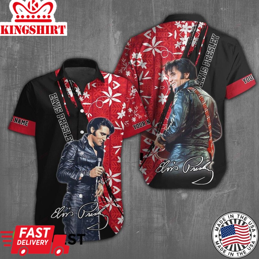 Elvis Presley (Your Name) Hawaiian 3D Shirt