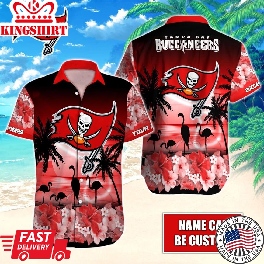 Embodying Tampa Bay Buccaneers Passion in Hawaiian Custom