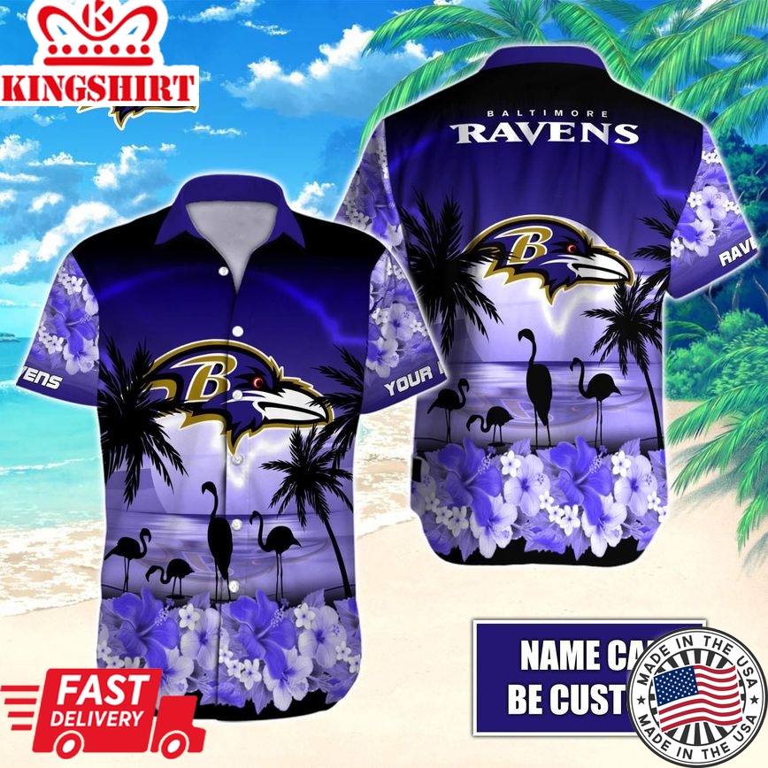 Embrace Baltimore Ravens Triumph with Hawaiian Custom