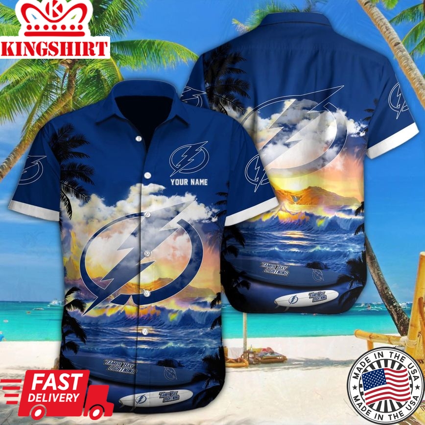 Embrace Tampa Bay Lightning in Hawaiian Custom Shirt