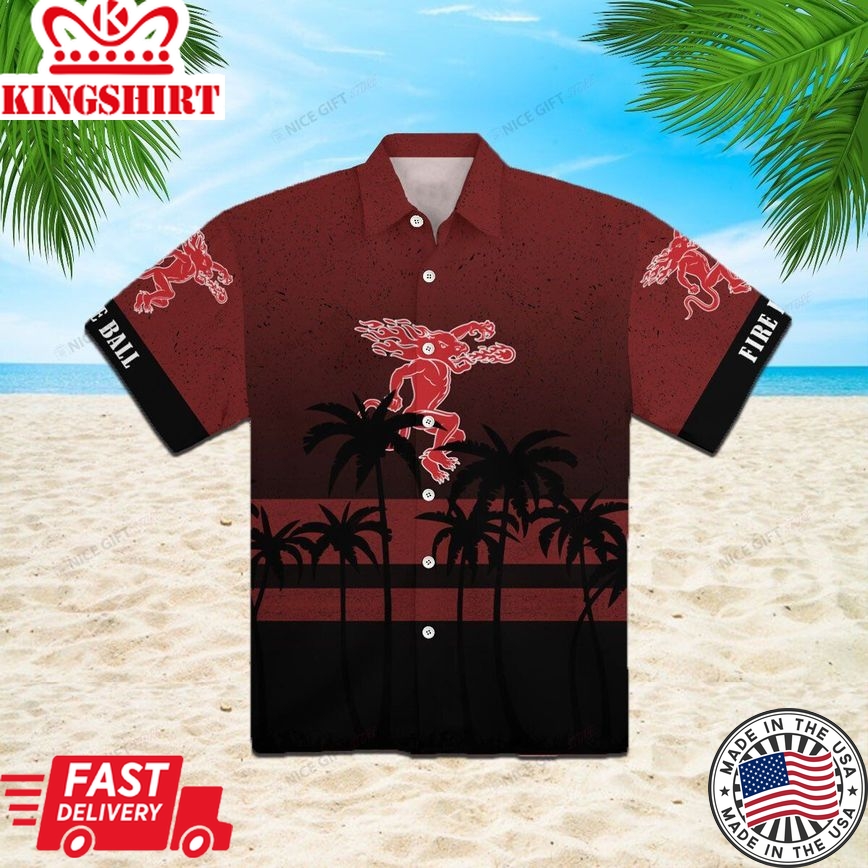 Fireball Whiskey Original Edition Hawaiian Shirt